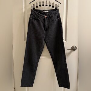 Zara Charcoal Gray Denim Pants
